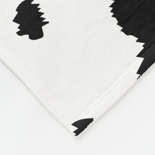 Dalmatiner schlägt Muster-Dog-Dalmatenpunkte Fleecedecke (Ecke)