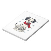 Dalmatiner Schnee Spaß Notizblock (Rotiert)