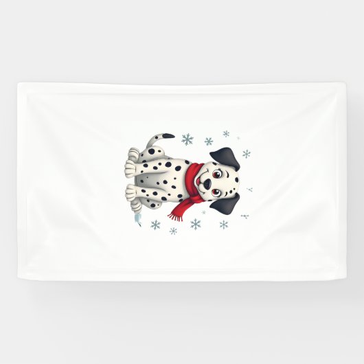 Dalmatiner Schneefreude Banner (Horizontal)