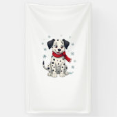 Dalmatiner Schneefreude Banner (Vertikal)