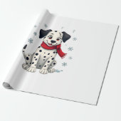 Dalmatiner Schneefun Geschenkpapier (Ungerollt)