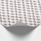 Dalmatiner (schwarz) geschenkpapier (Ecke)