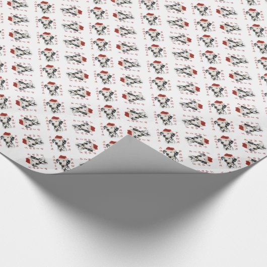 Dalmatiner (schwarz) geschenkpapier (Ecke)