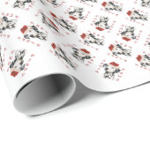 Dalmatiner (schwarz) geschenkpapier (Rolleneckpunkt)
