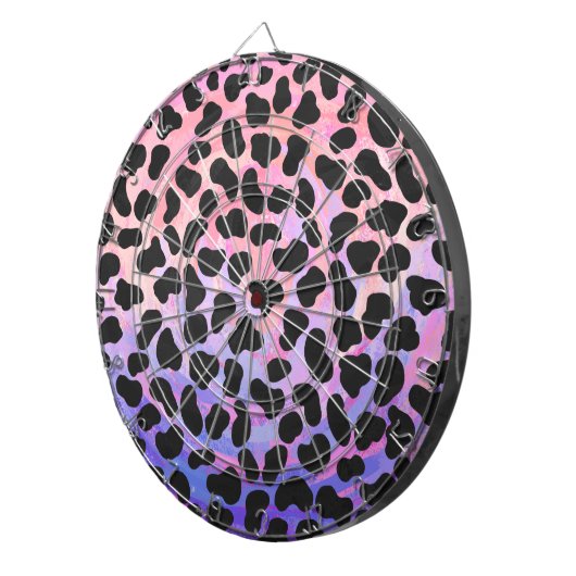 Dalmatiner Schwarz/Rosa Dartscheibe (Vorderseite rechts)