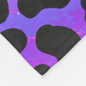 Dalmatiner Schwarz/Rosa Fleecedecke (Ecke)