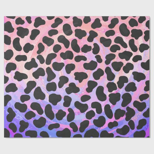 Dalmatiner Schwarz/Rosa Geschenkpapier (Flach)