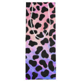 Dalmatiner Schwarz/Rosa Geschenktüte Für Weinflaschen (Rückseite)