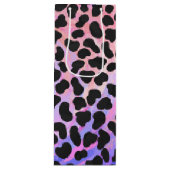 Dalmatiner Schwarz/Rosa Geschenktüte Für Weinflaschen (Vorderseite)