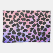 Dalmatiner Schwarz/Rosa Geschirrtuch (Horizontal)