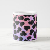 Dalmatiner Schwarz/Rosa Jumbo-Tasse (Vorderseite)