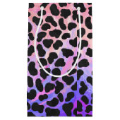 Dalmatiner Schwarz/Rosa Kleine Geschenktüte (Vorderseite)