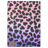 Dalmatiner Schwarz/Rosa Klemmbrett (Rückseite)