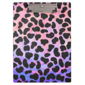 Dalmatiner Schwarz/Rosa Klemmbrett (Vorderseite)