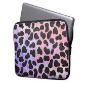 Dalmatiner Schwarz/Rosa Laptopschutzhülle (Vorderseite Links)