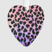 Dalmatiner Schwarz/Rosa Ornament (Vorderseite)