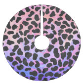 Dalmatiner Schwarz/Rosa Polyester Weihnachtsbaumdecke (Vorderseite)