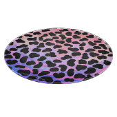 Dalmatiner Schwarz/Rosa Schneidebrett (Ecke)