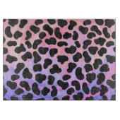 Dalmatiner Schwarz/Rosa Schneidebrett (Vorderseite)