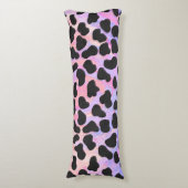 Dalmatiner Schwarz/Rosa Seitenschläferkissen (Vorderseite Vertikal)
