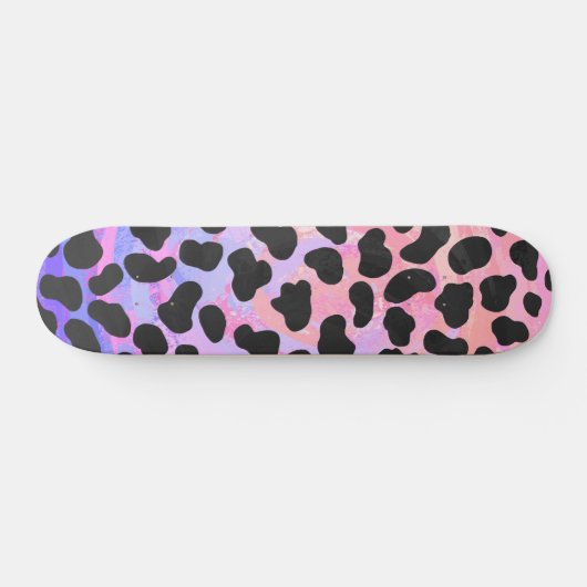 Dalmatiner Schwarz/Rosa Skateboard (Horizontal)