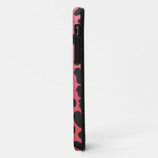 Dalmatiner Schwarz/Rot Case-Mate iPhone Hülle (Hinten/Links)