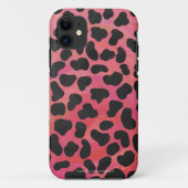 Dalmatiner Schwarz/Rot Case-Mate iPhone Hülle (Rückseite)