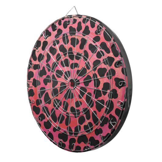 Dalmatiner Schwarz/Rot Dartscheibe (Vorderseite rechts)