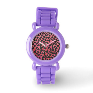 Dalmatiner Schwarz-Rot-Druck Armbanduhr