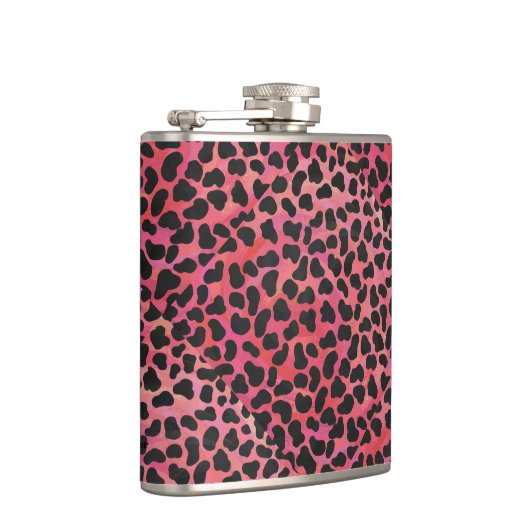 Dalmatiner Schwarz/Rot Flachmann (Rechts)