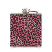 Dalmatiner Schwarz/Rot Flachmann (Rückseite)