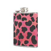 Dalmatiner Schwarz/Rot Flachmann (Links)