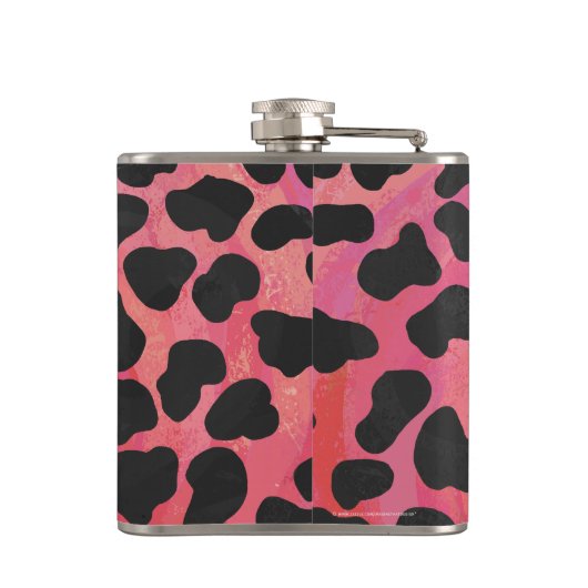 Dalmatiner Schwarz/Rot Flachmann (Rückseite)