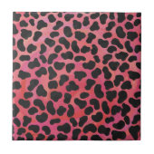 Dalmatiner Schwarz/Rot Fliese (Vorderseite)