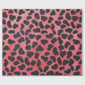 Dalmatiner Schwarz/Rot Geschenkpapier (Flach)