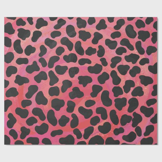 Dalmatiner Schwarz/Rot Geschenkpapier (Flach)