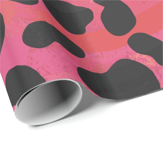 Dalmatiner Schwarz/Rot Geschenkpapier (Rolleneckpunkt)