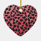 Dalmatiner Schwarz/Rot Keramikornament (Vorne)