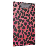 Dalmatiner Schwarz/Rot Klemmbrett (Rechts)