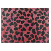 Dalmatiner Schwarz/Rot Schneidebrett (Vorderseite)