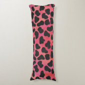Dalmatiner Schwarz/Rot Seitenschläferkissen (Vorderseite Vertikal)