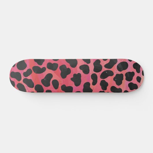 Dalmatiner Schwarz/Rot Skateboard (Horizontal)