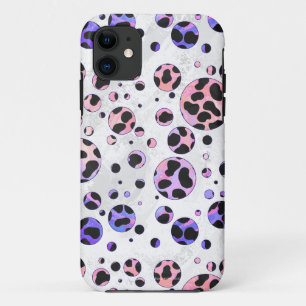 Dalmatiner Schwarz und Rosa Polka Dot drucken Case-Mate iPhone Hülle