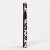 Dalmatiner Schwarz und Rot mit Polka Dots Case-Mate iPhone Hülle (Hinten/Rechts)