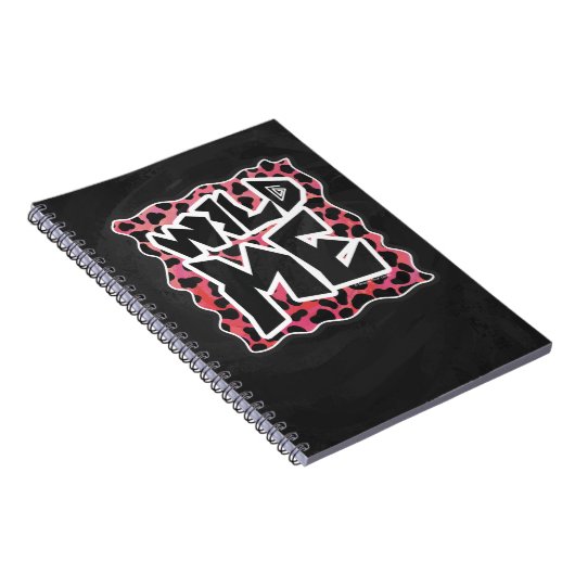 Dalmatiner Schwarz und Rot mit Wilden Mich Notizblock (Rechte Seite)