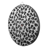 Dalmatiner Schwarz/Weiß Dartscheibe (Vorderseite rechts)