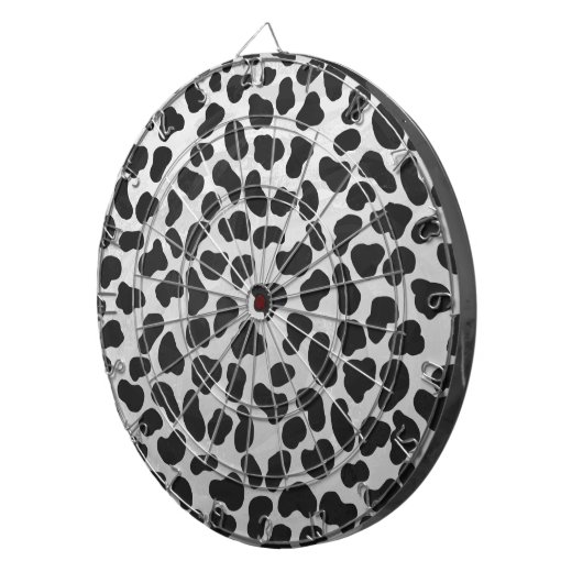 Dalmatiner Schwarz/Weiß Dartscheibe (Vorderseite rechts)