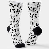 Dalmatiner Schwarz-Weiß-Druckmuster Socken (Gewinkelt)