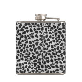 Dalmatiner Schwarz/Weiß Flachmann (Rückseite)