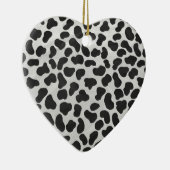 Dalmatiner Schwarz/Weiß Keramikornament (Rechts)